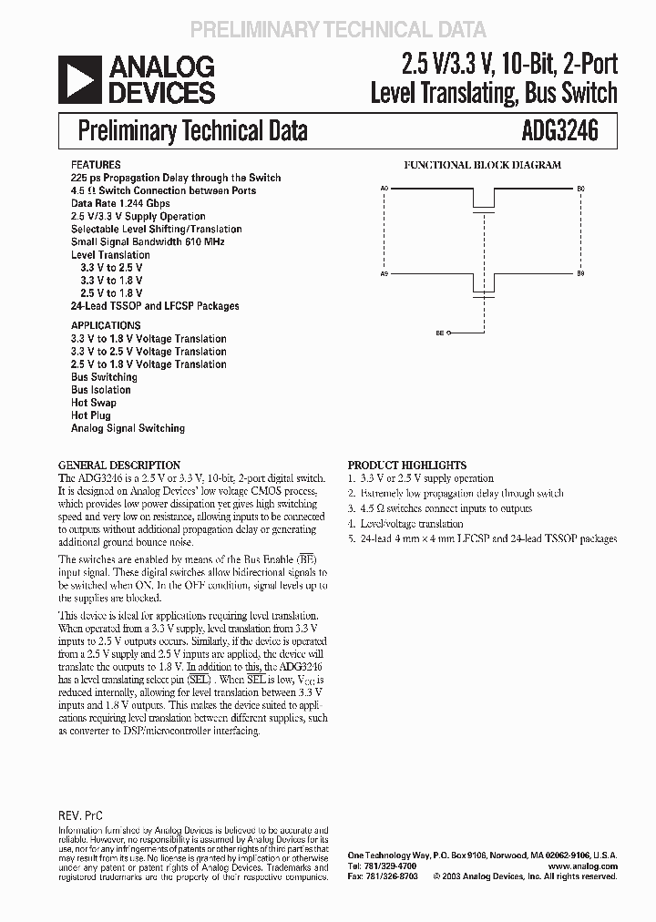 ADG3246NBSP_375067.PDF Datasheet