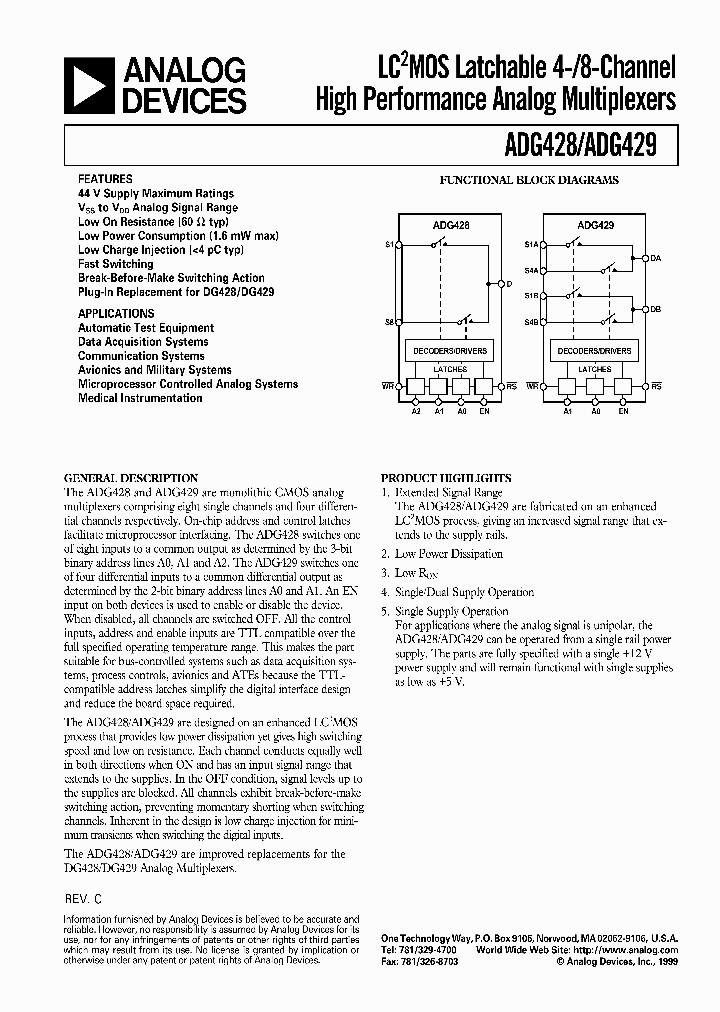 ADG428_360339.PDF Datasheet