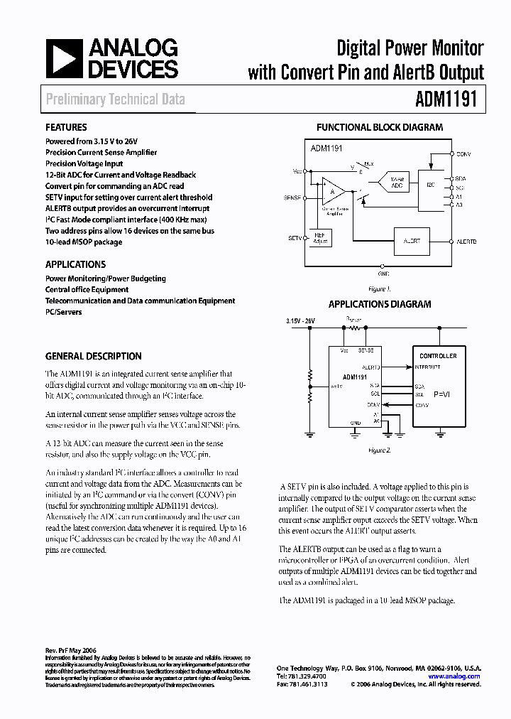 ADM1191NBSP_365502.PDF Datasheet