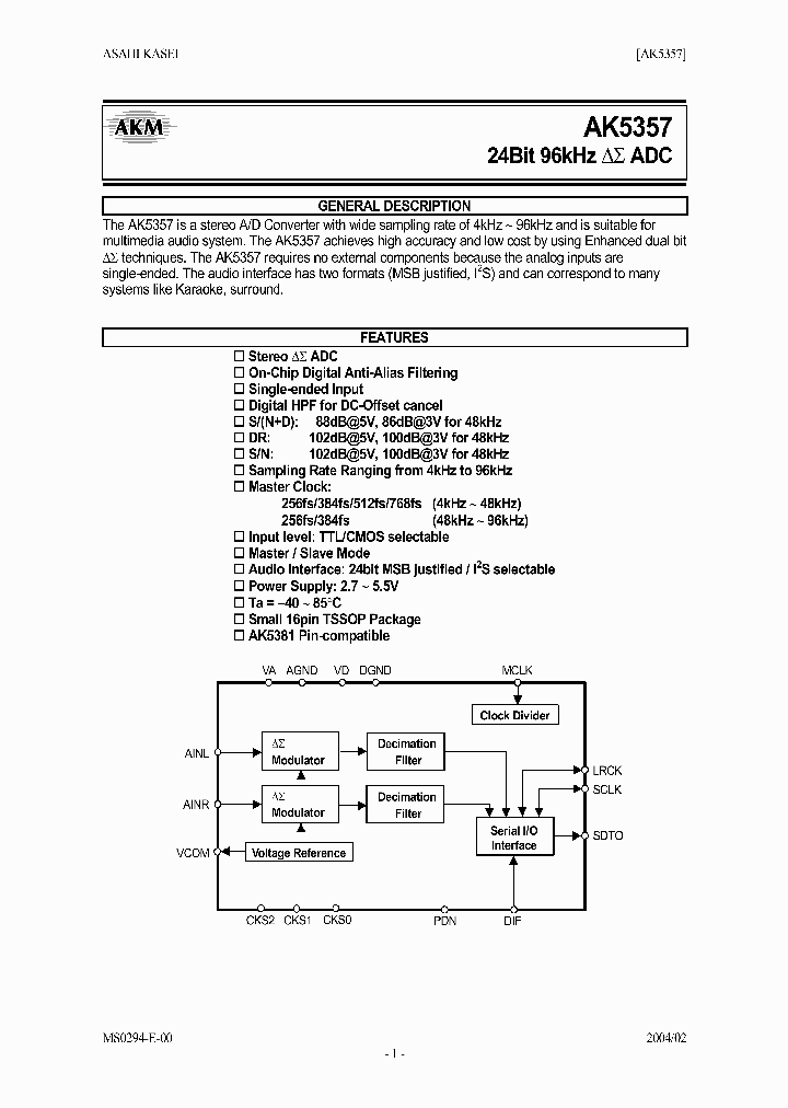 AK5357_348356.PDF Datasheet