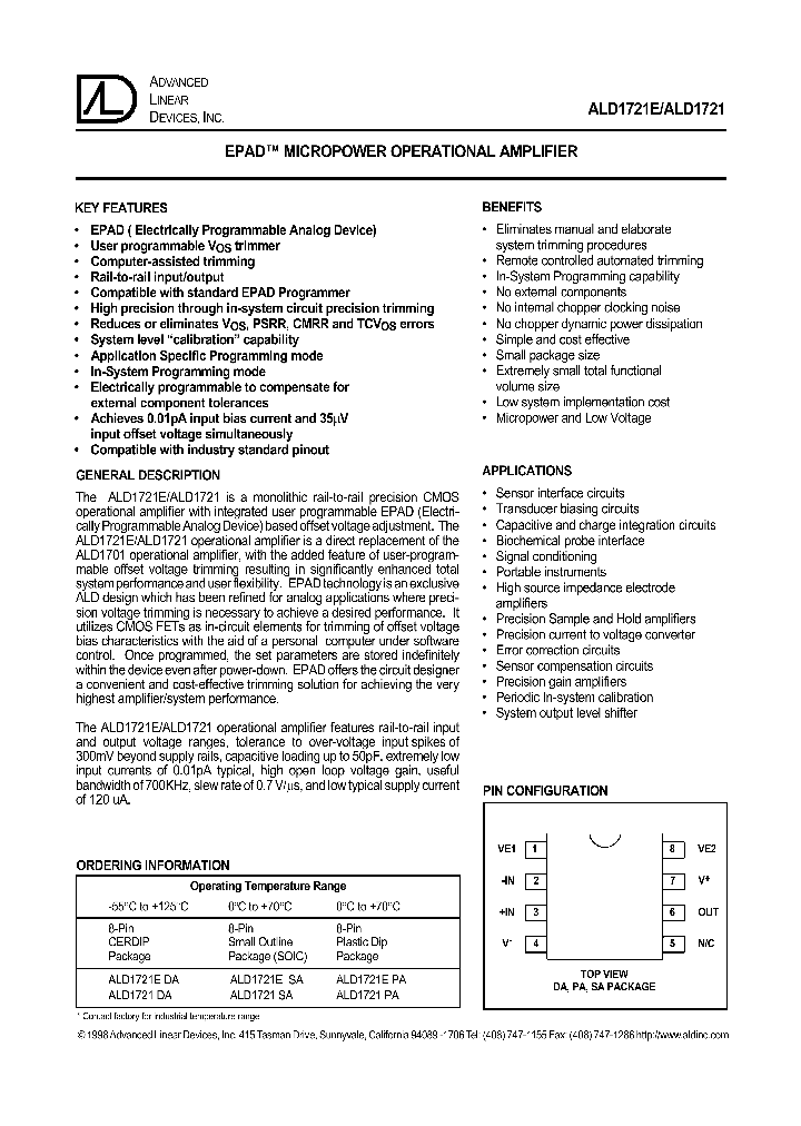 ALD1721_337369.PDF Datasheet