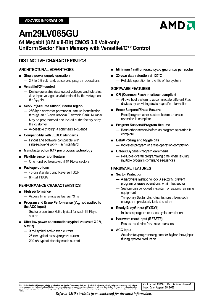 AM29LV065GU_338456.PDF Datasheet