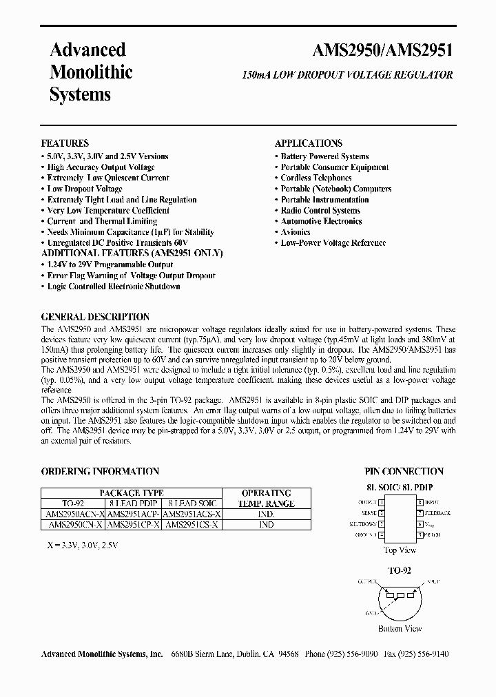 AMS2951ACP-25_176604.PDF Datasheet