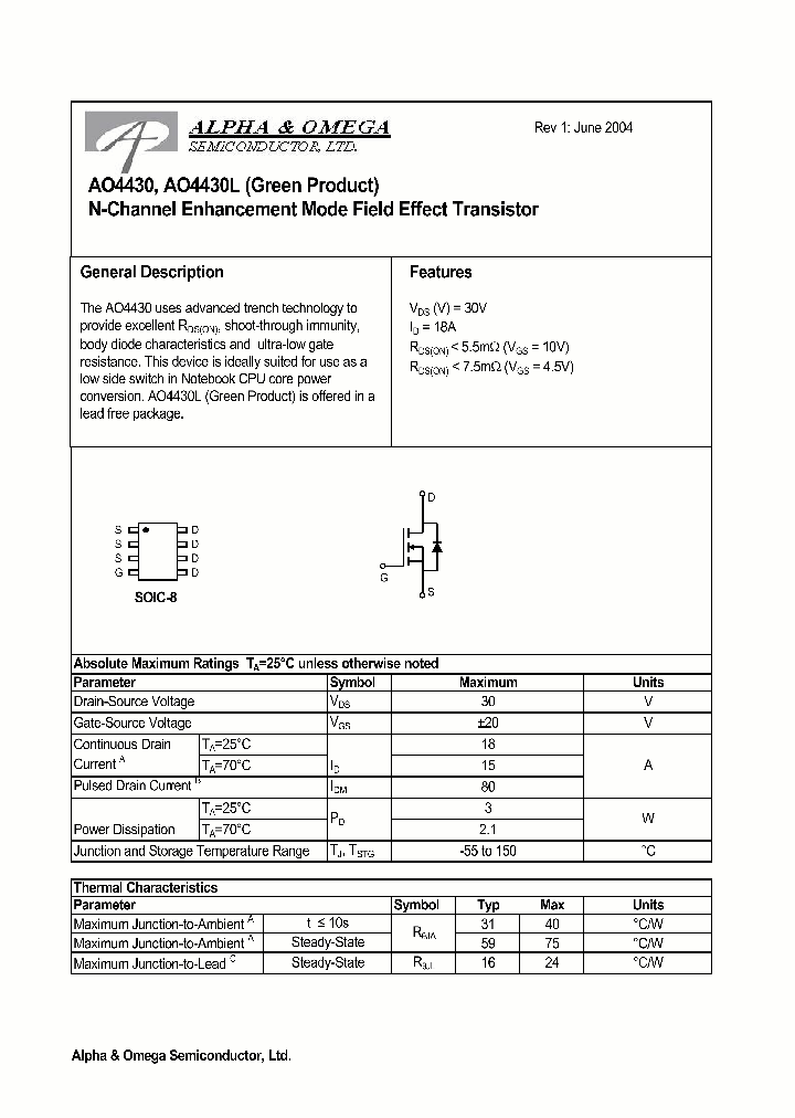 AO4430_340927.PDF Datasheet