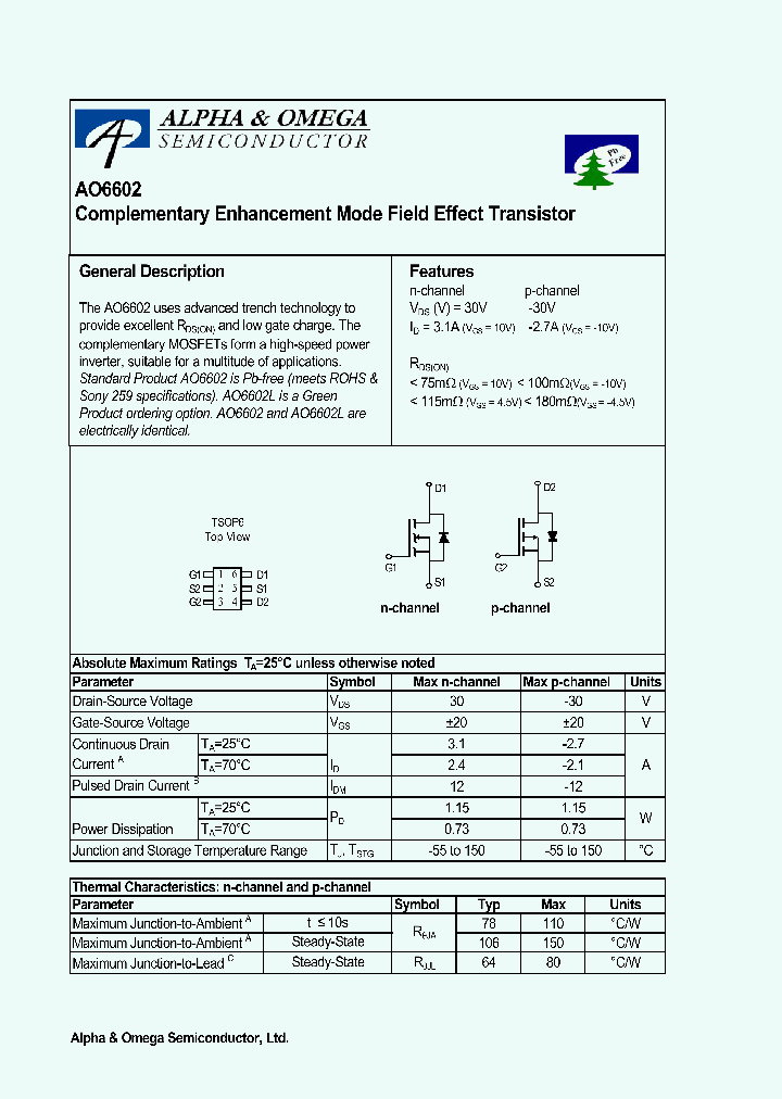 AO6602_340143.PDF Datasheet