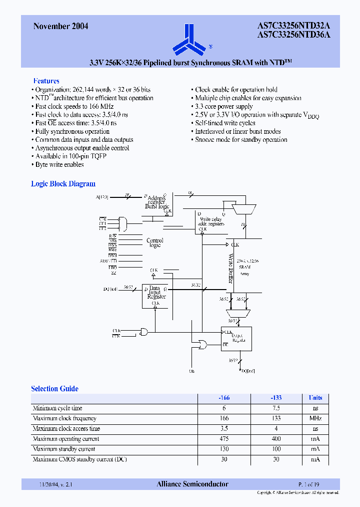 AS7C33256NTD3236A_336000.PDF Datasheet