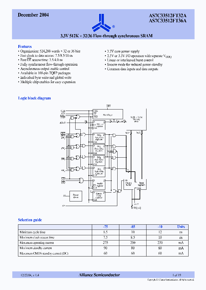 AS7C33512FT3236A_331425.PDF Datasheet