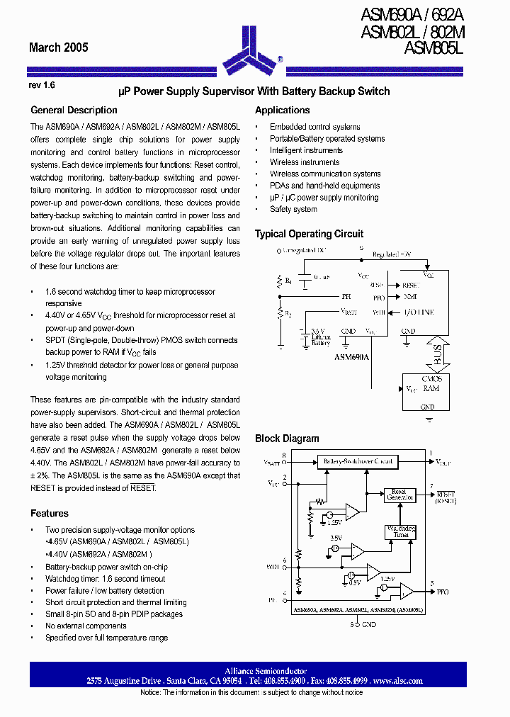 ASM692AESAF_305510.PDF Datasheet