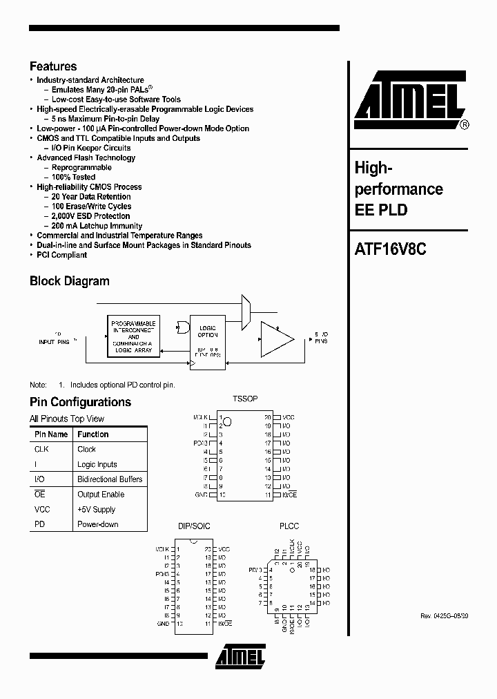 ATF16V8CNBSP_321675.PDF Datasheet