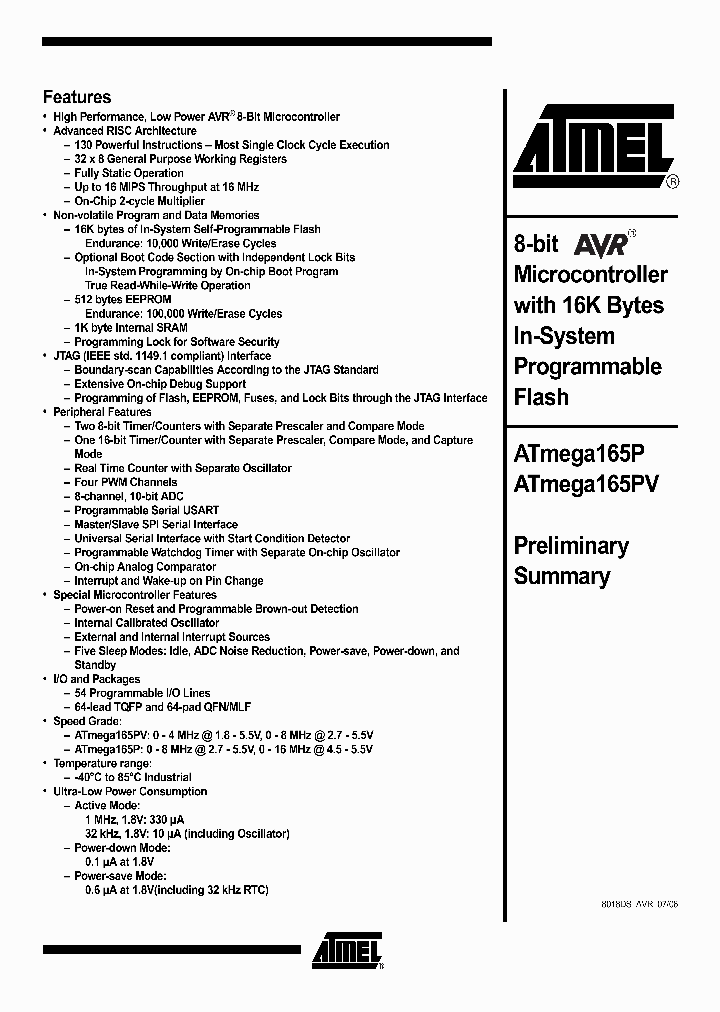 ATMEGA165PV-8AU_371797.PDF Datasheet