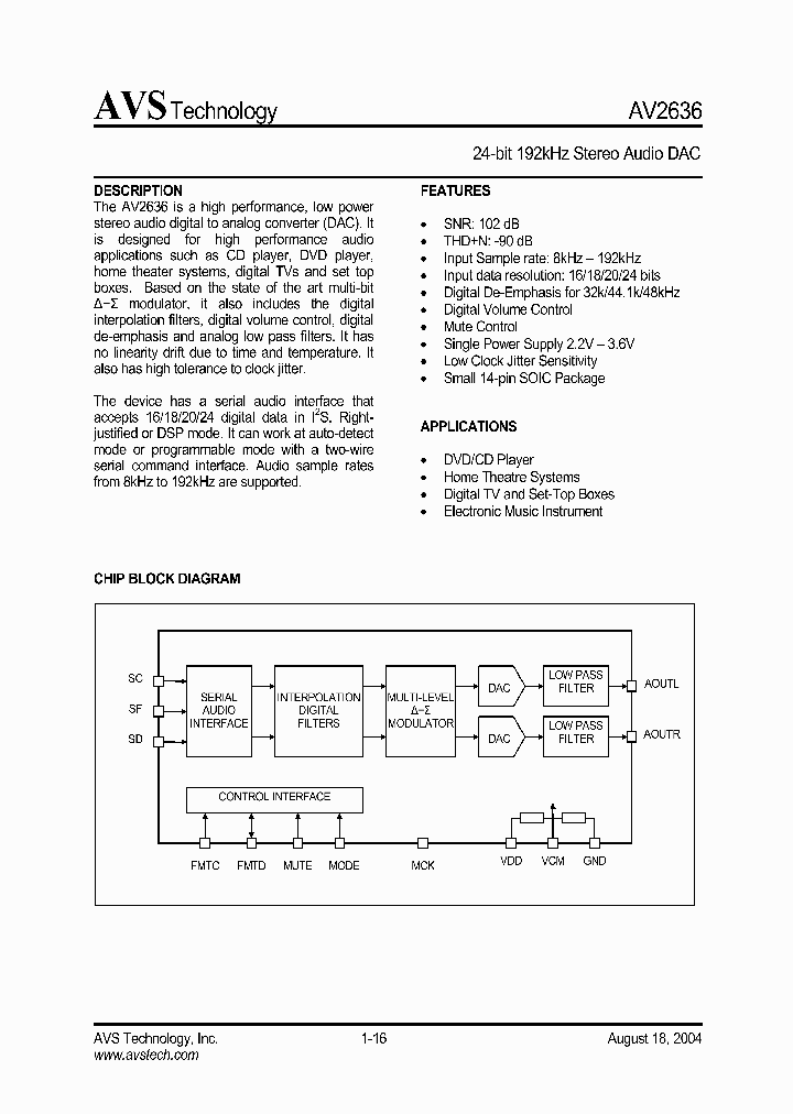 AV2636_199810.PDF Datasheet