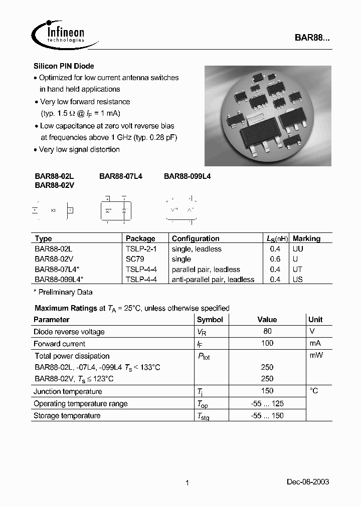 BAR88_343278.PDF Datasheet