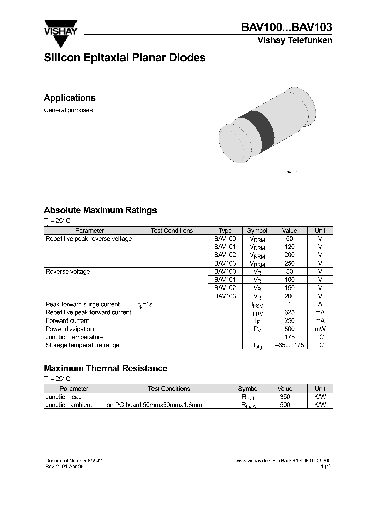 BAV100_314040.PDF Datasheet