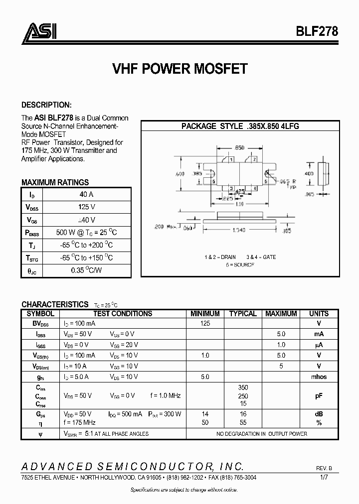 BLF278_201559.PDF Datasheet