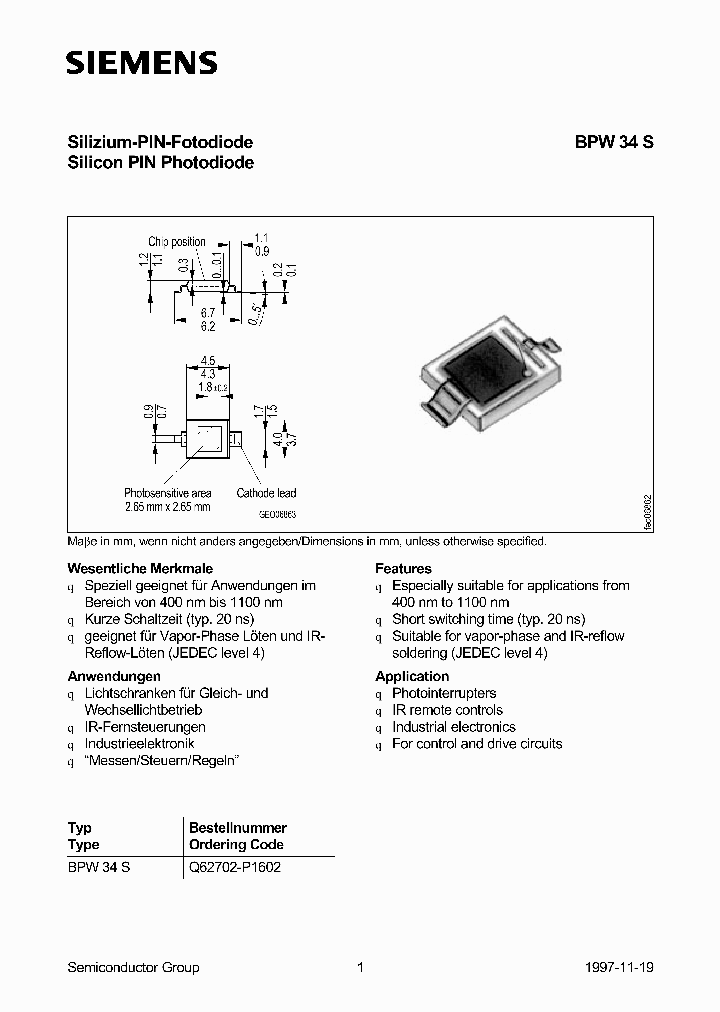 BPW34S_198446.PDF Datasheet