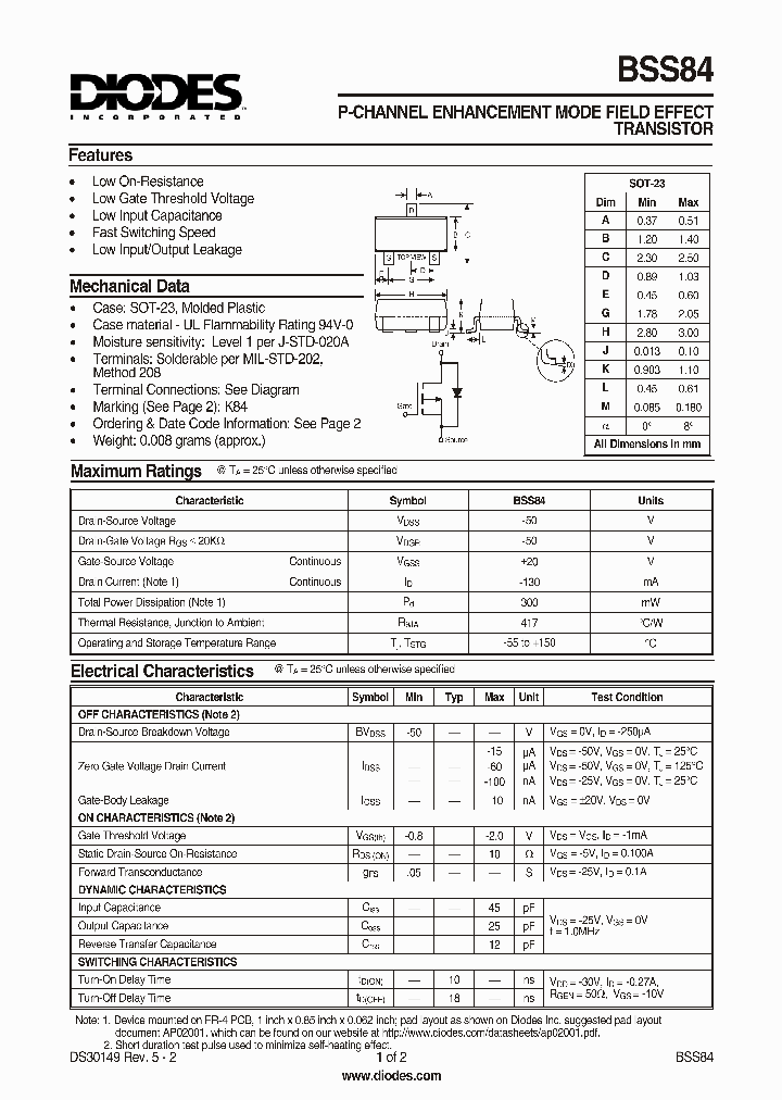 BSS84-7_320203.PDF Datasheet