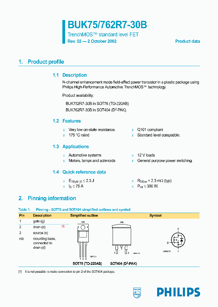 BUK752R7-30B_327445.PDF Datasheet