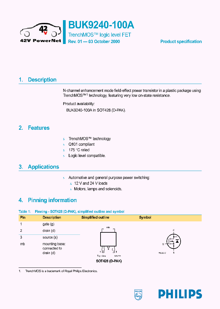 BUK9240-100A_330471.PDF Datasheet