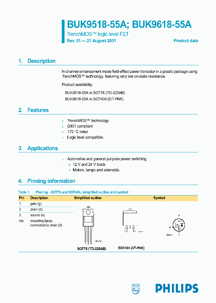 BUK9518-55A_357082.PDF Datasheet