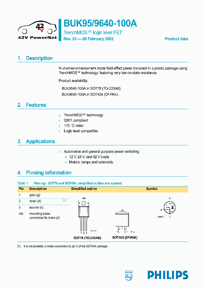 BUK9640-100A_317802.PDF Datasheet