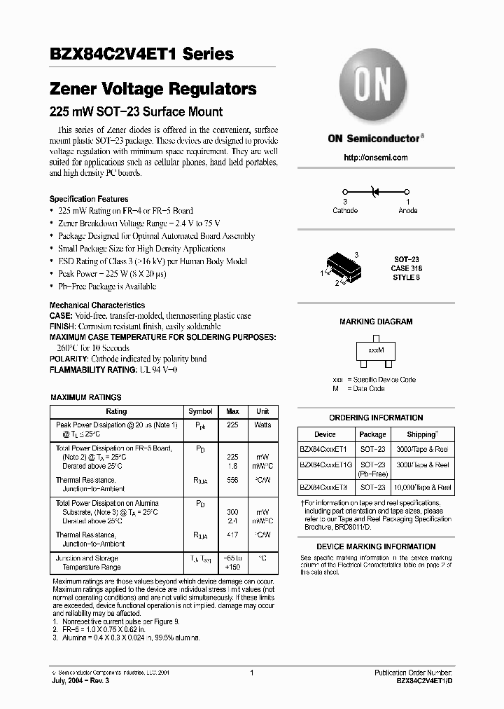 BZX84C18ET1_313074.PDF Datasheet