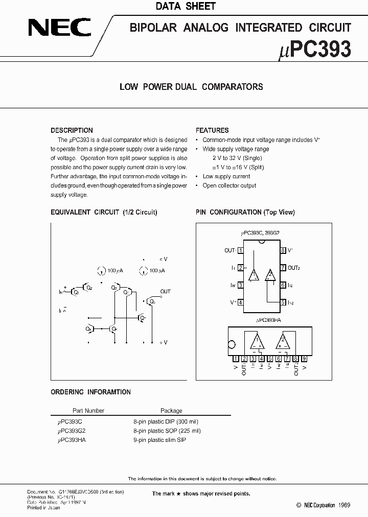 UPC393_129400.PDF Datasheet