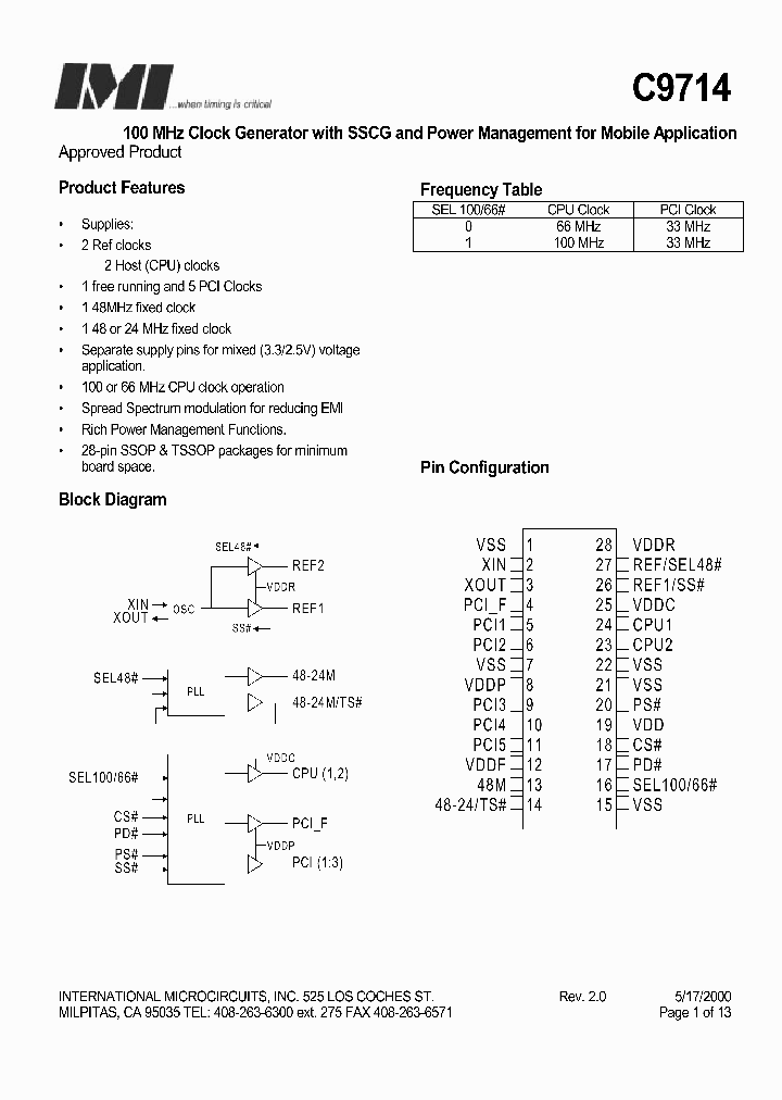 IMIC9714AY_337176.PDF Datasheet