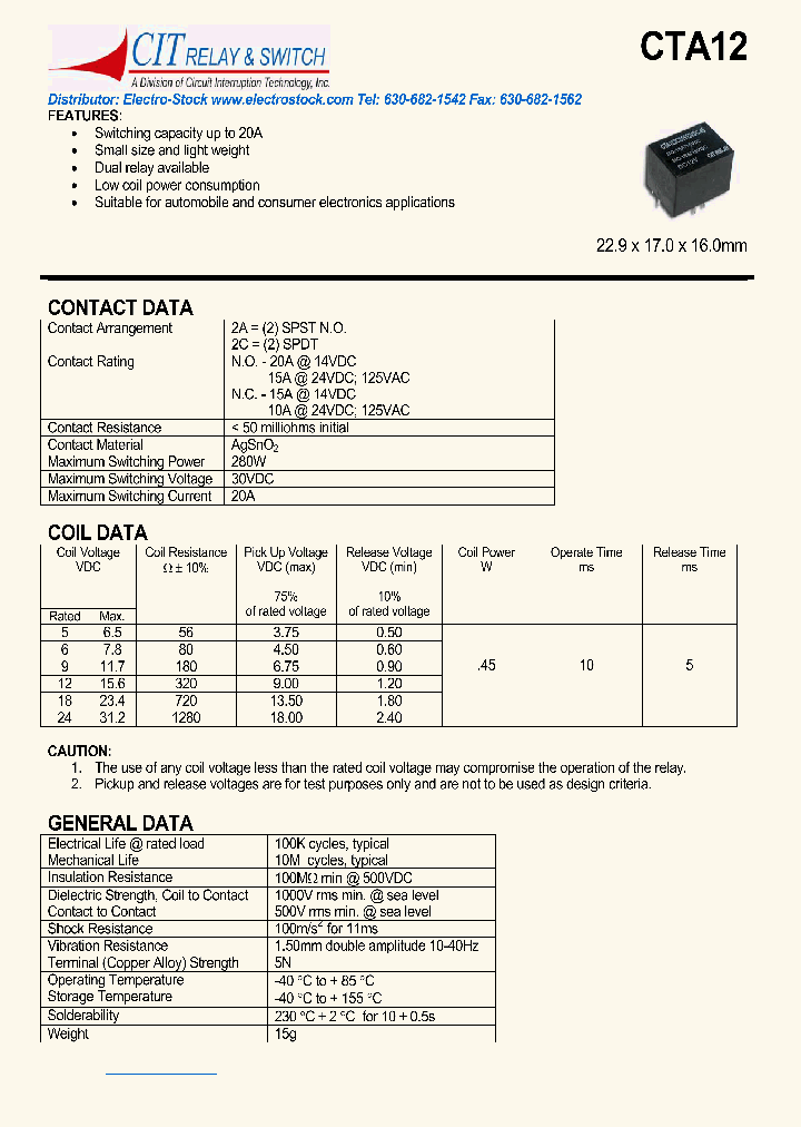 CAT122AC12VDC45_366359.PDF Datasheet