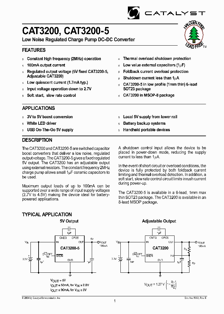 CAT3200_327502.PDF Datasheet