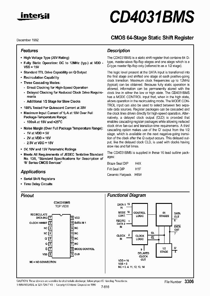 CD4031BMS_201408.PDF Datasheet