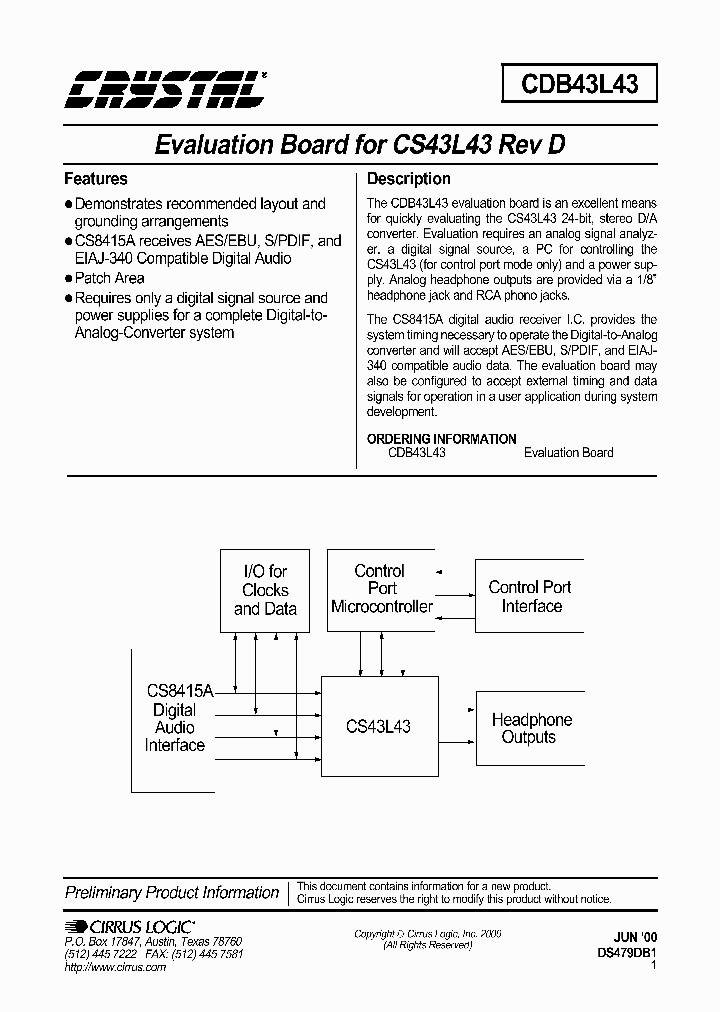 CDB43L43_347406.PDF Datasheet
