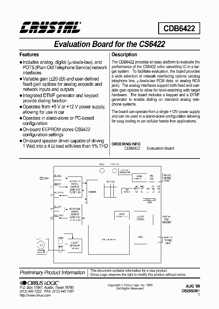 CDB6422_328711.PDF Datasheet