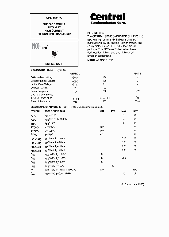 CMLT5551HC_316522.PDF Datasheet