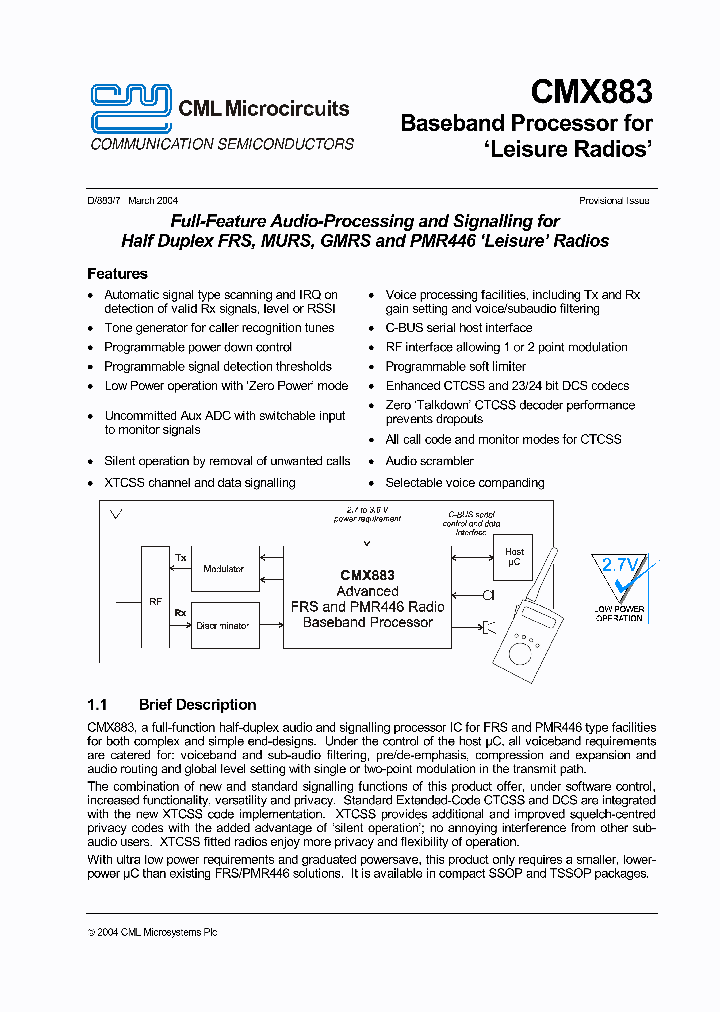 CMX883_382930.PDF Datasheet