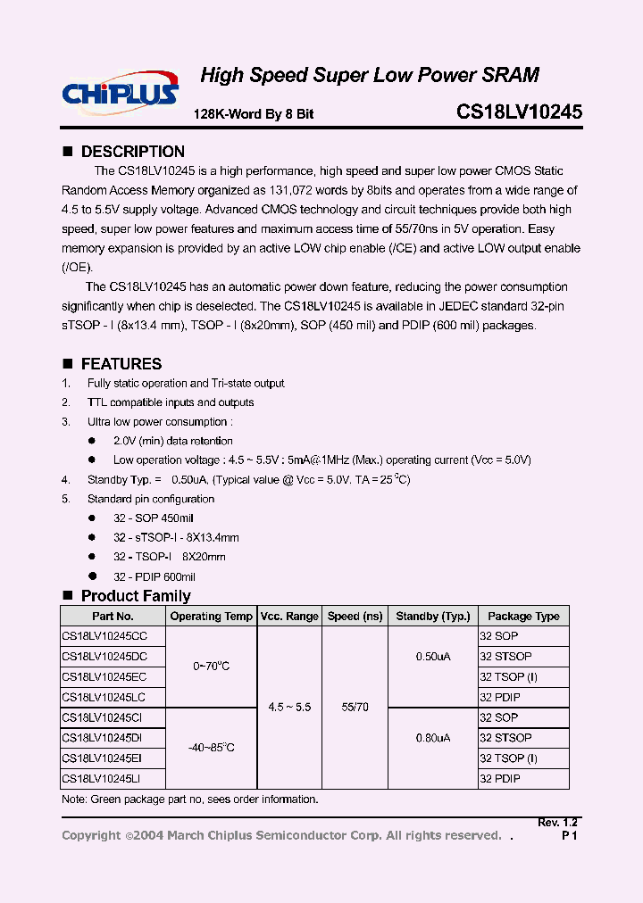 CS18LV10245EI_386080.PDF Datasheet