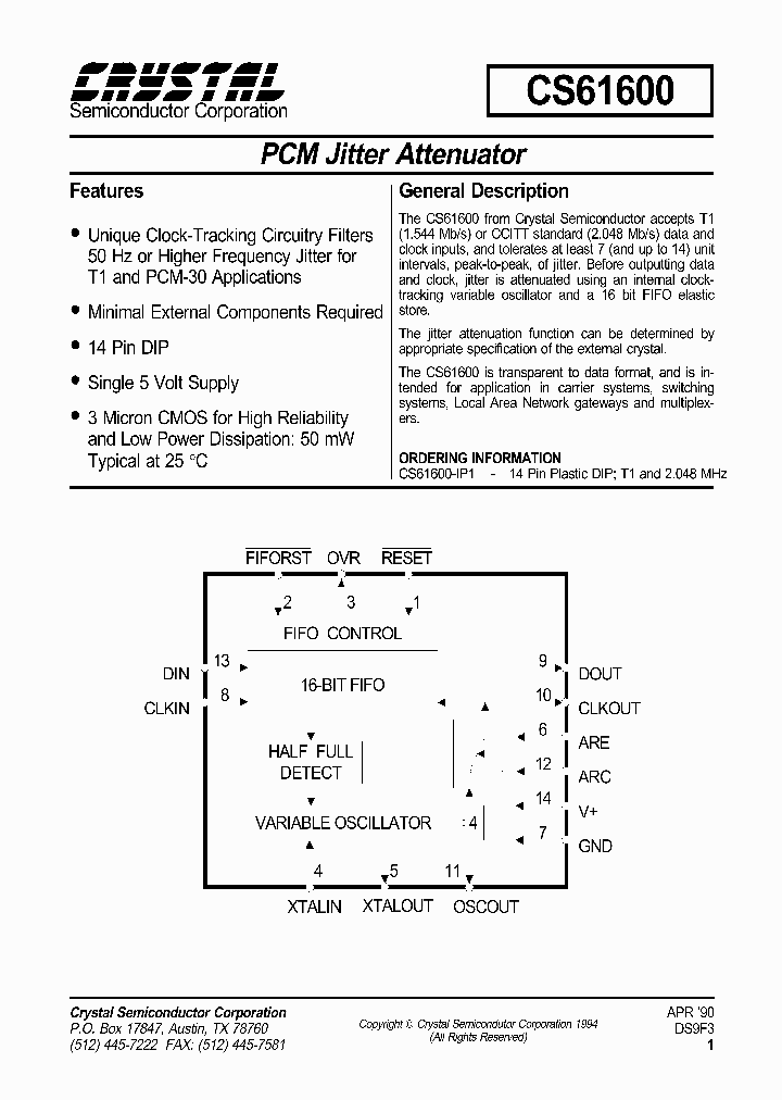 CS61600_196804.PDF Datasheet