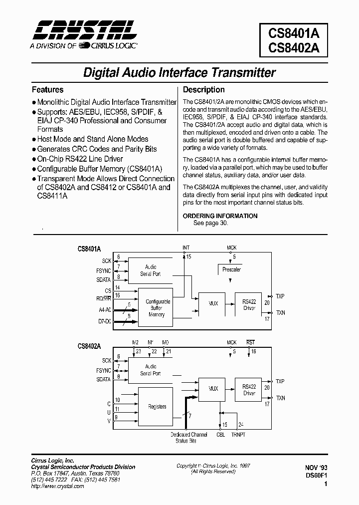 CS8401_344169.PDF Datasheet