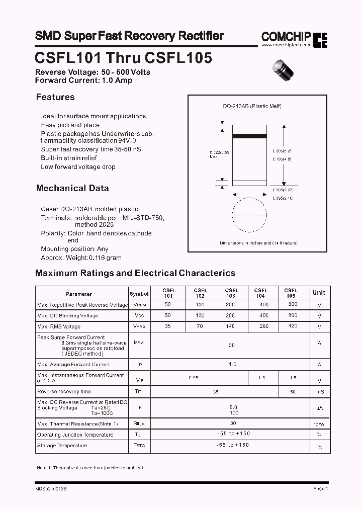 CSFL101_233589.PDF Datasheet