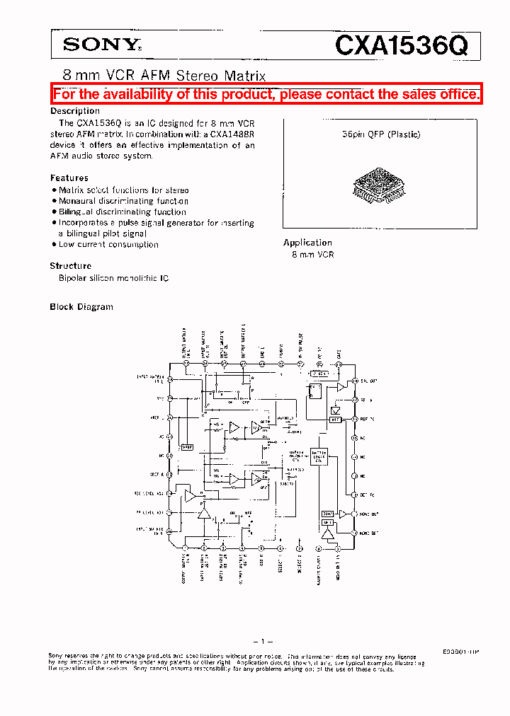 CXA1536Q_336086.PDF Datasheet