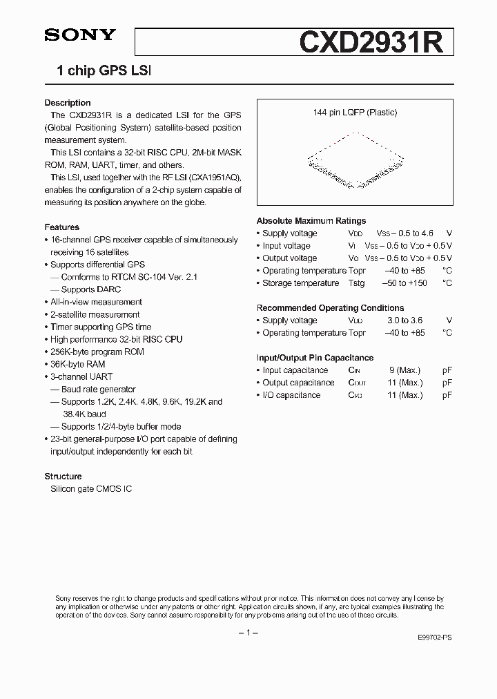 CXD2931R_219311.PDF Datasheet