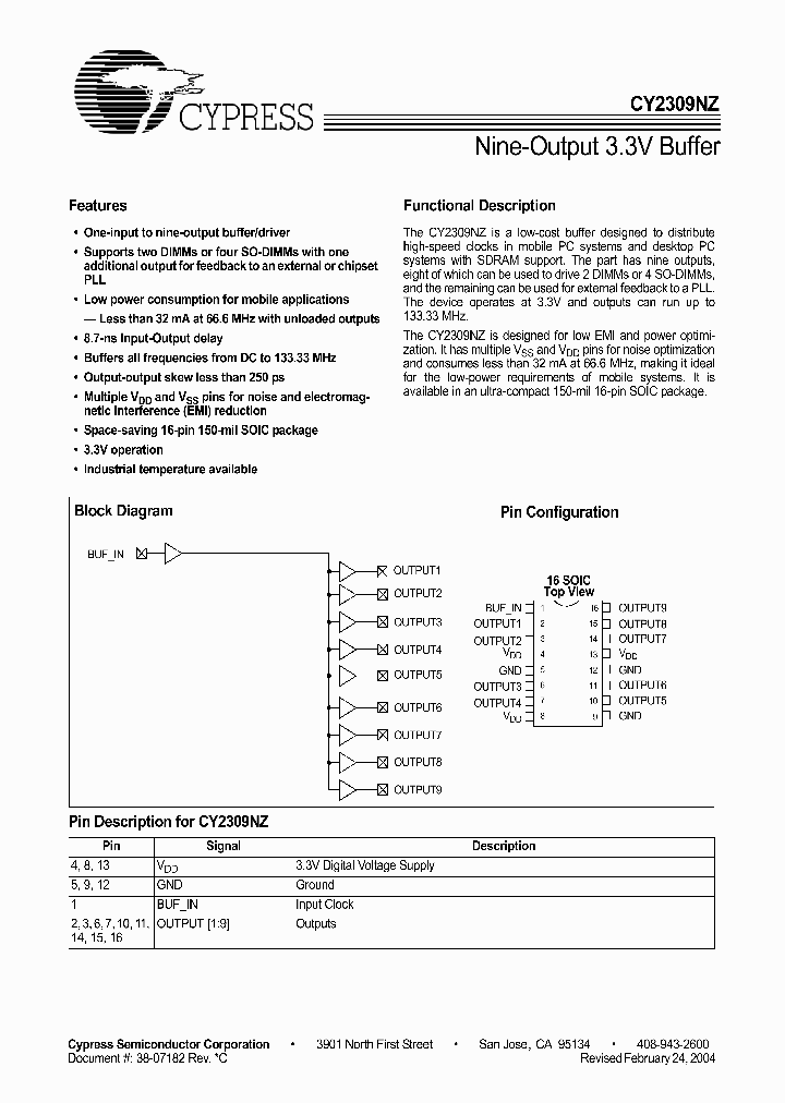 CY2309NZ_330145.PDF Datasheet