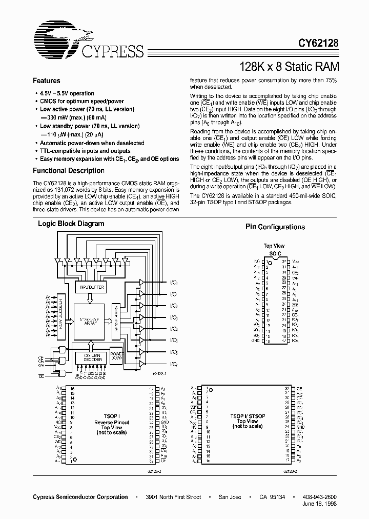 CY62128_310368.PDF Datasheet