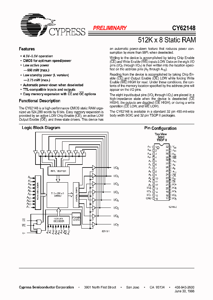 CY62148_314388.PDF Datasheet