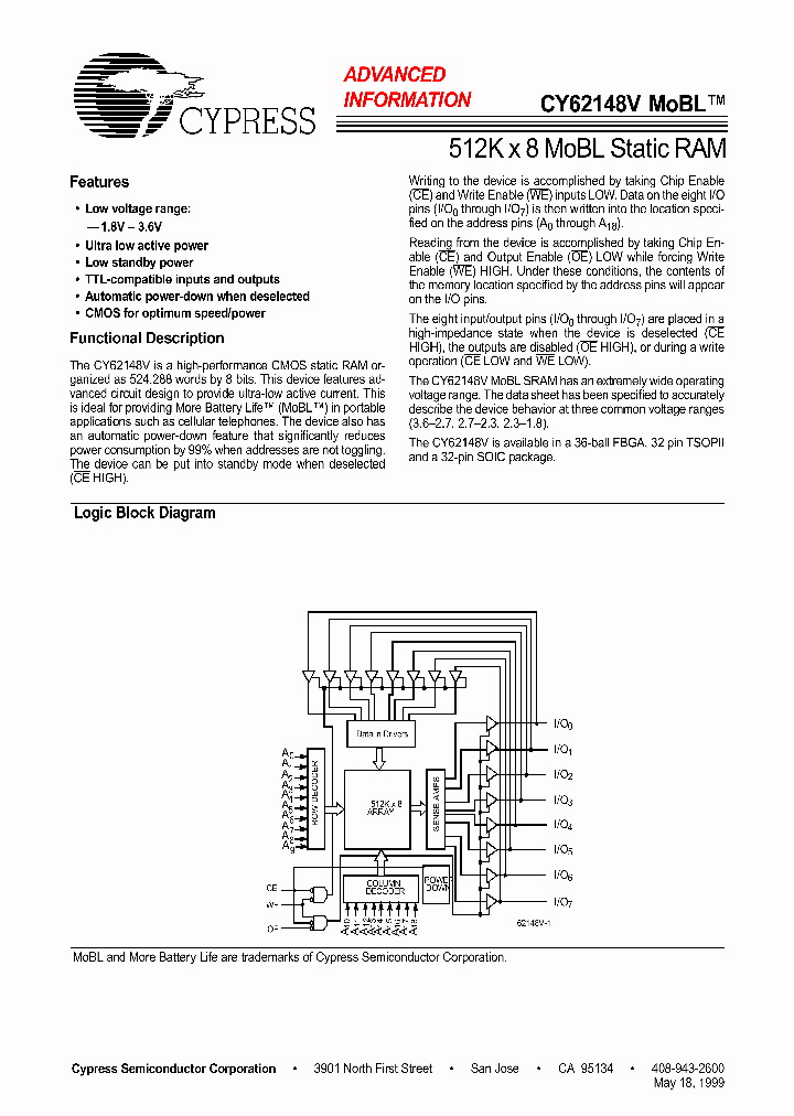 CY62148V_314387.PDF Datasheet