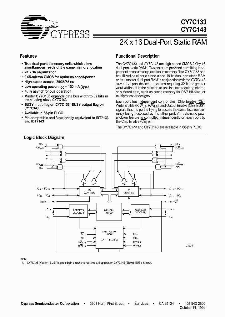 CY7C133_184656.PDF Datasheet