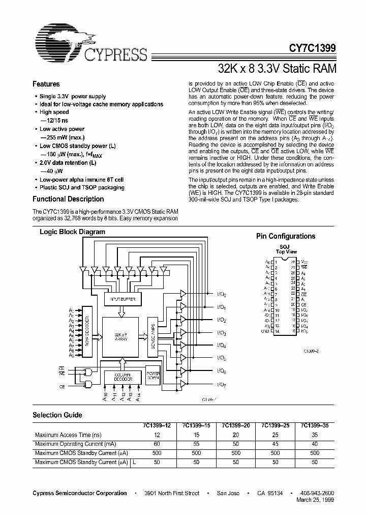 CY7C1399_181186.PDF Datasheet
