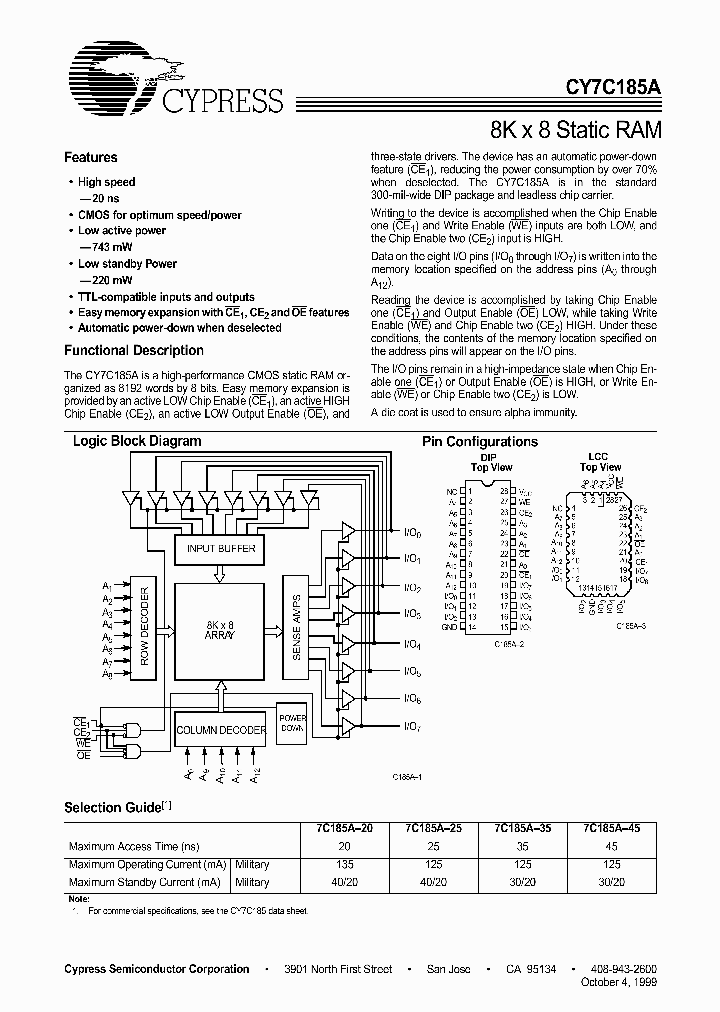 CY7C185A_317817.PDF Datasheet