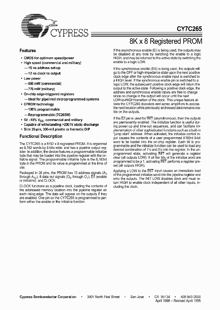 CY7C265_383781.PDF Datasheet
