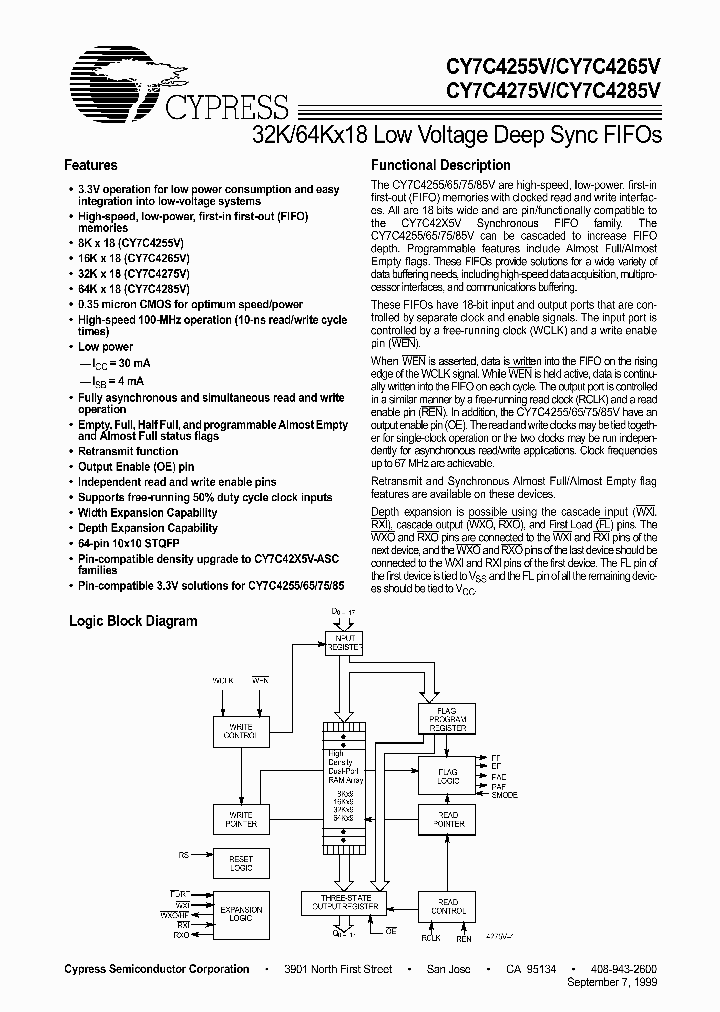CY7C4265V_227813.PDF Datasheet