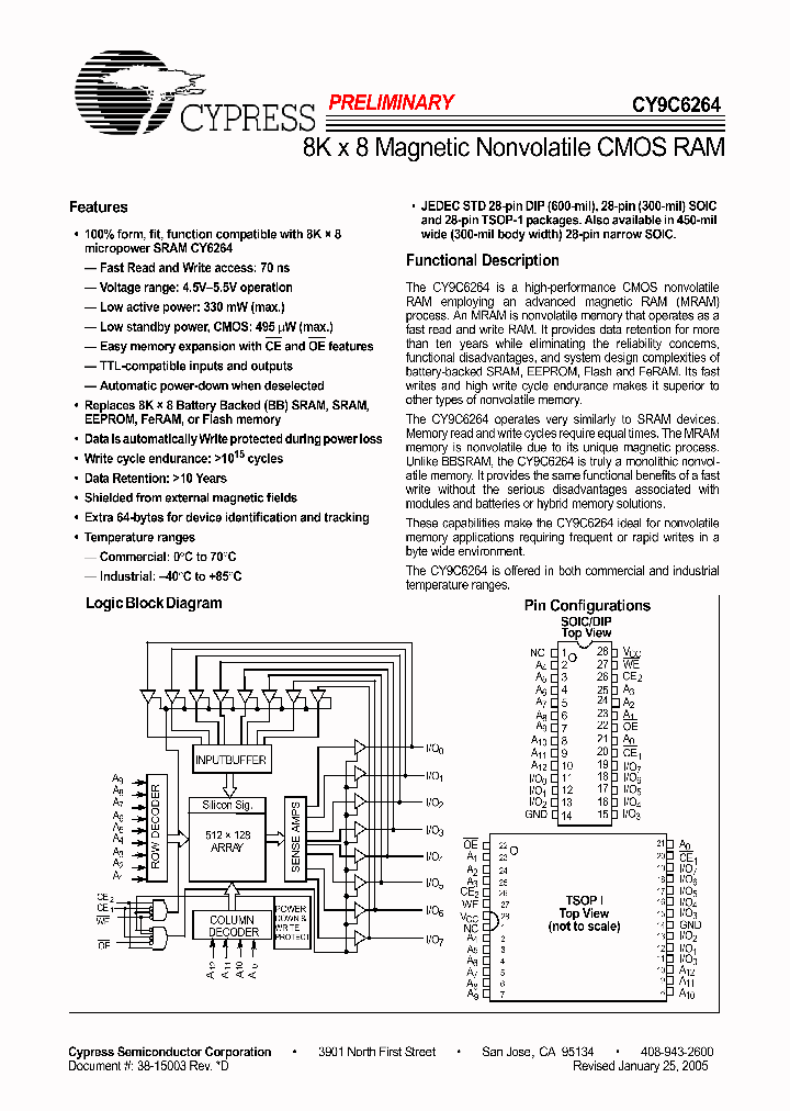 CY9C6264_337220.PDF Datasheet